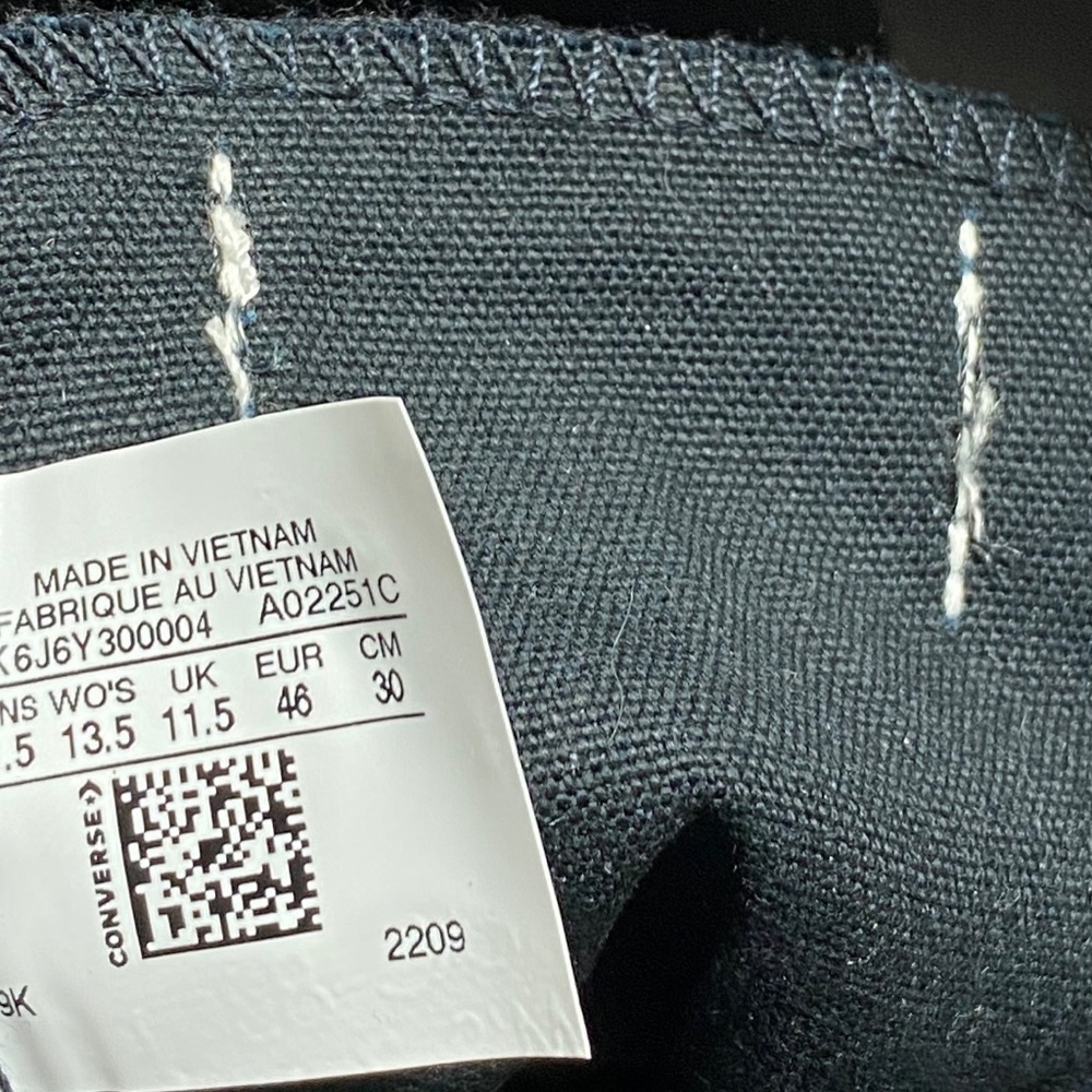 Converse Ctas Low Top Black Leather Wedding Men’s Sneakers Custom A02251C-BLK - Picture 10 of 12